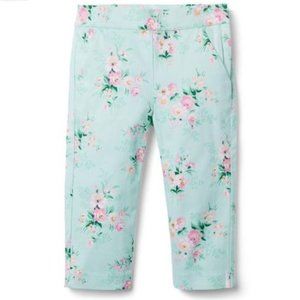 Floral Sateen Capri Pant